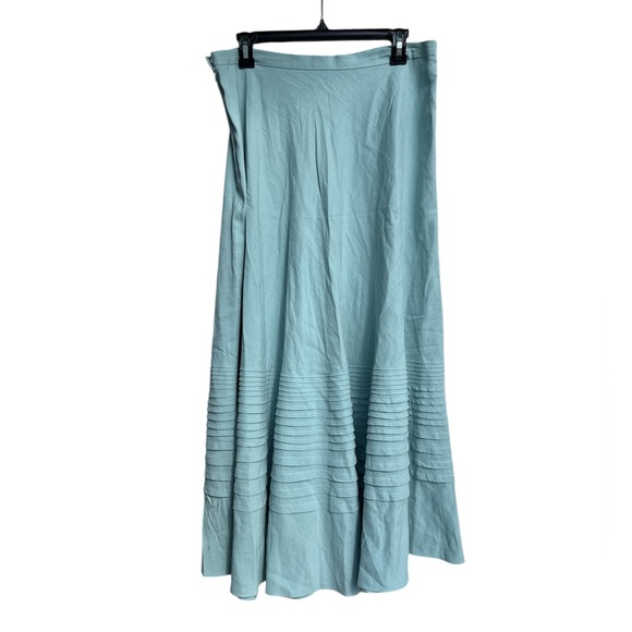 Jones New York collection A-line silk and linen maxi skirt size 12 - Picture 2 of 10